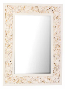 Tabby Oyster Shell Mirror | Oyster Shell Decor