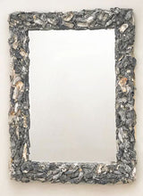 Load image into Gallery viewer, Carolyne Oyster Shell Mirror (White/Grey)
